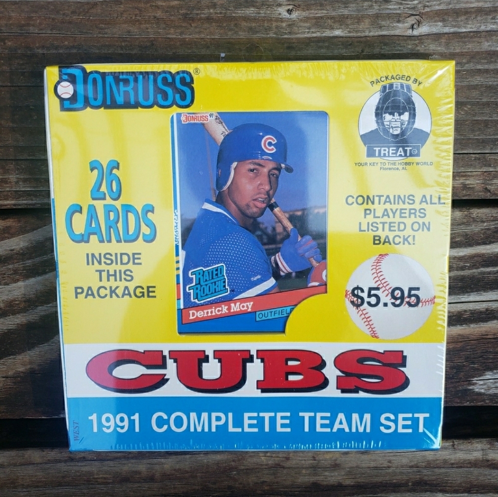 DONRUSS 1991 Complete Team Set CUBS Baseball Cards - 26 Cards In Total